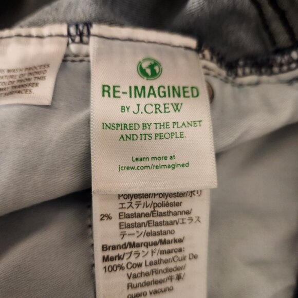 J Crew High-Rise Toothpick Jeans Womens Blue Floral Print 29W X 27L EUC - Picture 14 of 16